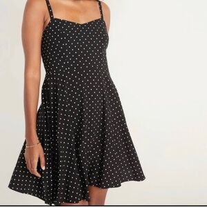 Old Navy polkadot dress a line